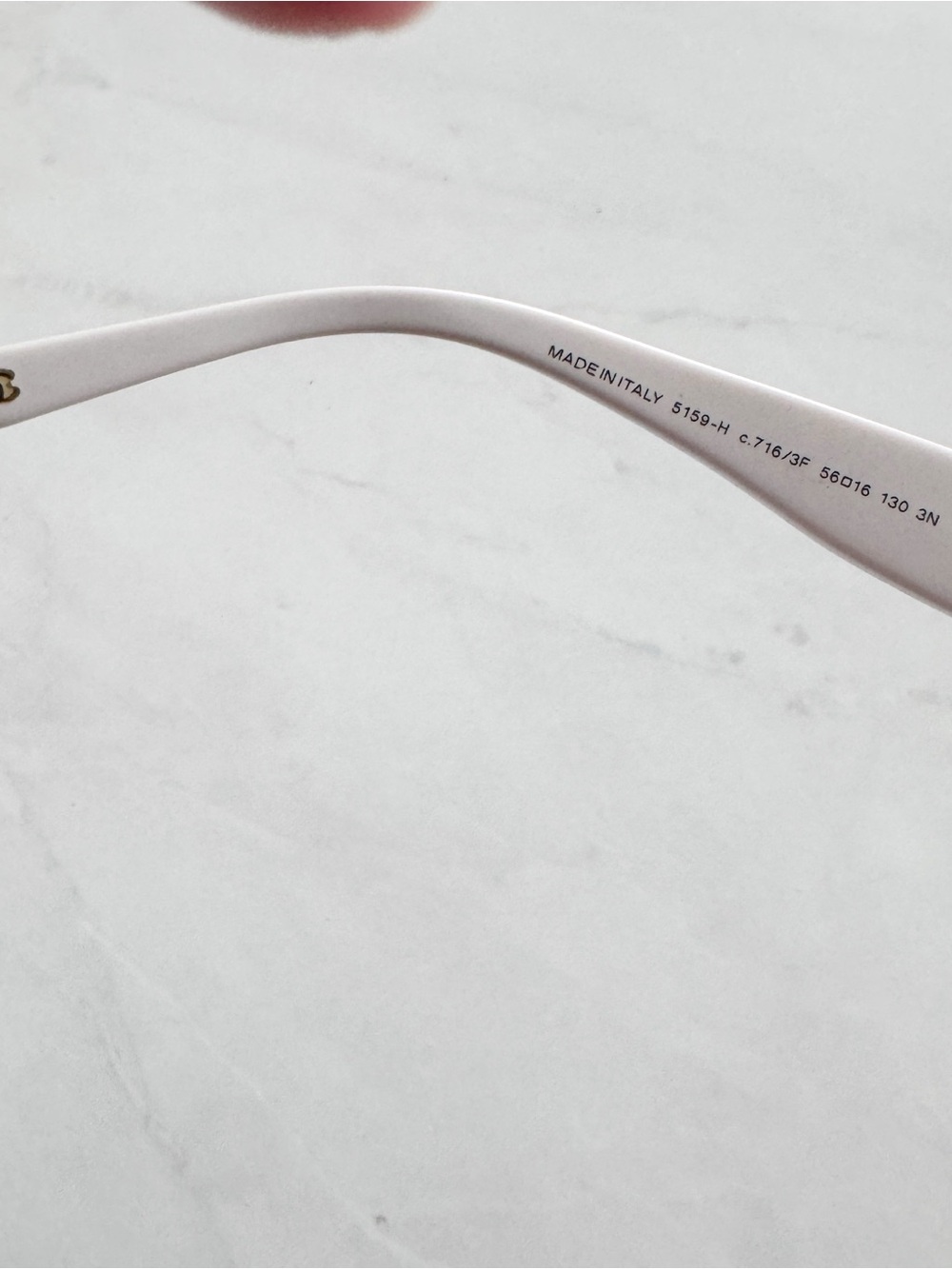 Chanel White / Grey 5159-H Pearle Round Sunglasses - Picture 3 of 6